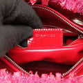 Lady Dior Heart Crystal Cannage Fringe Red×Multicolour Tweed×Enamel 11-MA-1102レディ ディオール ハート クリスタル カナージュ フリンジ レッド×マルチカラー ツイード×エナメル 11-MA-1102