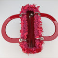 Lady Dior Heart Crystal Cannage Fringe Red×Multicolour Tweed×Enamel 11-MA-1102レディ ディオール ハート クリスタル カナージュ フリンジ レッド×マルチカラー ツイード×エナメル 11-MA-1102