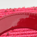 Lady Dior Heart Crystal Cannage Fringe Red×Multicolour Tweed×Enamel 11-MA-1102レディ ディオール ハート クリスタル カナージュ フリンジ レッド×マルチカラー ツイード×エナメル 11-MA-1102