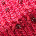Lady Dior Heart Crystal Cannage Fringe Red×Multicolour Tweed×Enamel 11-MA-1102レディ ディオール ハート クリスタル カナージュ フリンジ レッド×マルチカラー ツイード×エナメル 11-MA-1102
