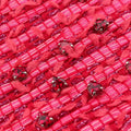 Lady Dior Heart Crystal Cannage Fringe Red×Multicolour Tweed×Enamel 11-MA-1102レディ ディオール ハート クリスタル カナージュ フリンジ レッド×マルチカラー ツイード×エナメル 11-MA-1102