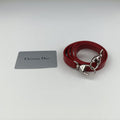 Lady Dior Heart Crystal Cannage Fringe Red×Multicolour Tweed×Enamel 11-MA-1102レディ ディオール ハート クリスタル カナージュ フリンジ レッド×マルチカラー ツイード×エナメル 11-MA-1102