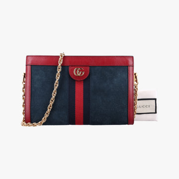 Ophidia Navy×red Suede×Leather 503877 G025923960オフィディア ネイビー×レッド スエード×レザー 503877 G025923960