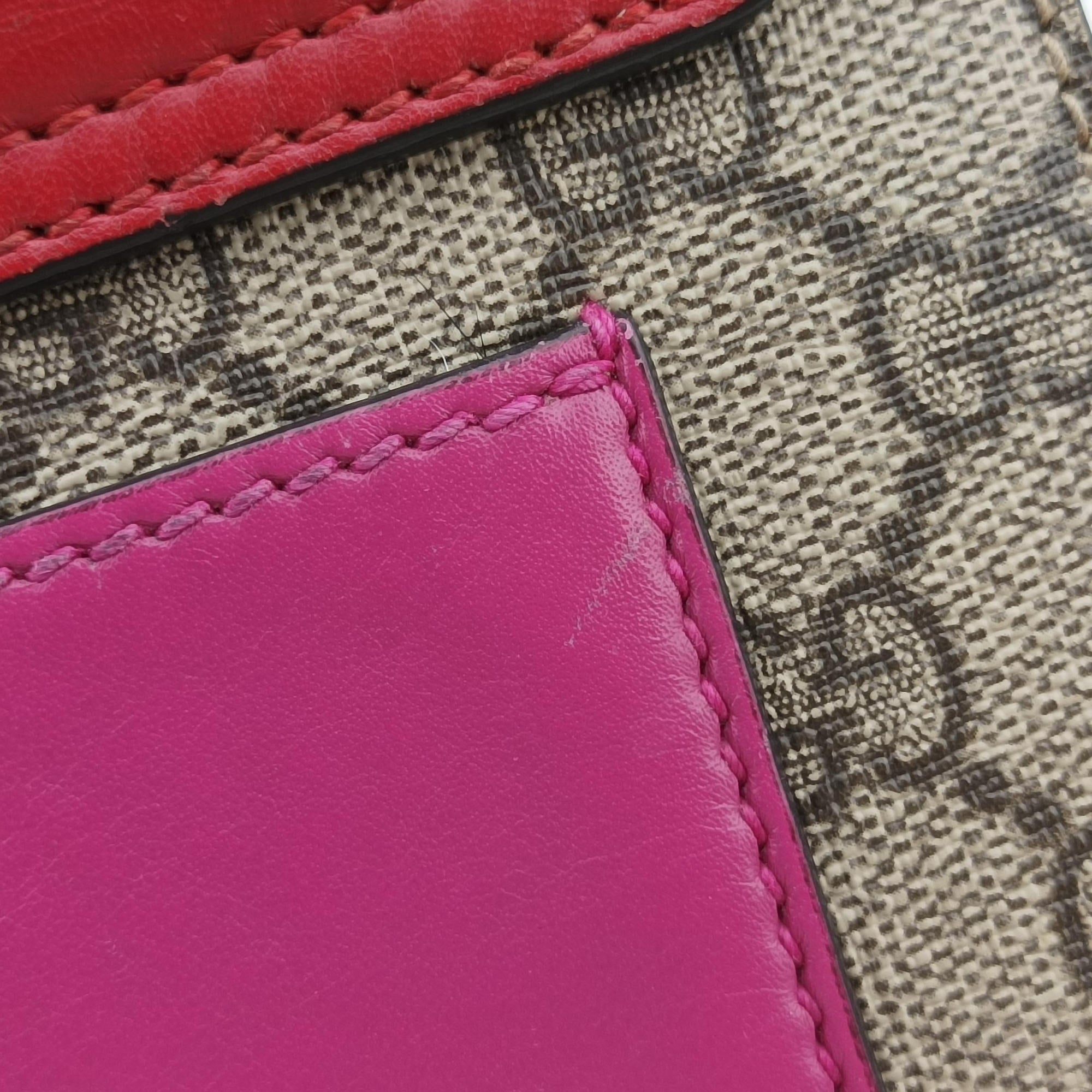 Padlock beige×multi PVC coated canvas×Leather 409487 G020805255パドロック ベージュ×マルチ PVCコーティングキャンバス×レザー 409487 G020805255