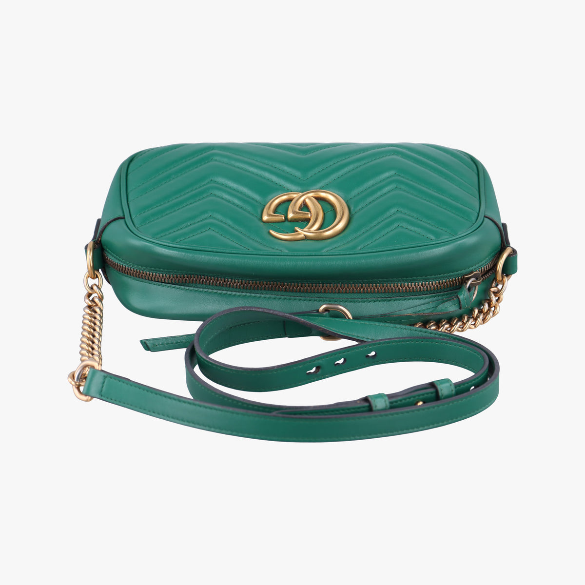 GG Marmont Green Leather 447632 H023901532GGマーモント グリーン レザー 447632 H023901532