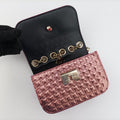 Pre-owned Christian Louboutin Sweet Charity Scarabe Spike Pink Patent  shoulderbag | stylenewstar