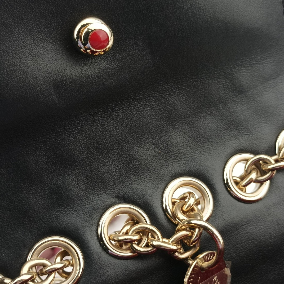 Pre-owned Christian Louboutin Sweet Charity Scarabe Spike Pink Patent  shoulderbag | stylenewstar