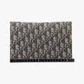 Pre-owned Christian Dior Saddle Navy×Gray jacquard×Leather  shoulderbag | stylenewstar