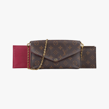 Pochette Felicie Brown Monogram Canvas M61276 CA4109 IC Chipポシェット フェリシー モノグラム/ブラウン モノグラムキャンバス M61276 CA4109 ICチップ