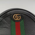 Pre-owned Gucci Ophidia Black×green×red Leather 598661 shoulderbag | stylenewstar