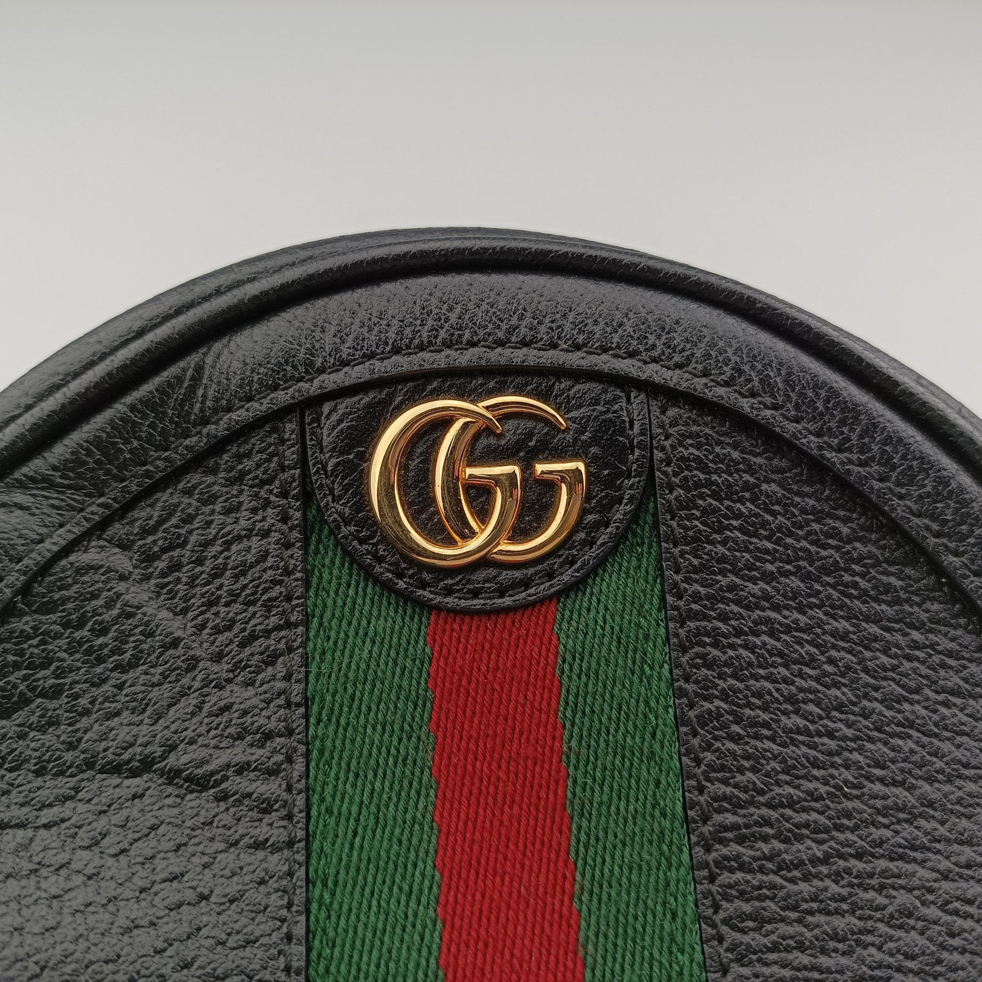 Pre-owned Gucci Ophidia Black×green×red Leather 598661 shoulderbag | stylenewstar