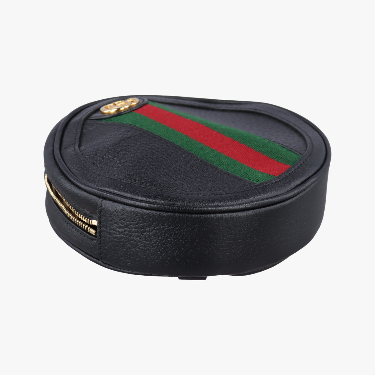 Pre-owned Gucci Ophidia Black×green×red Leather 598661 shoulderbag | stylenewstar