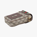 Pre-owned Gucci Ophidia Brown×red×green PVC coated canvas×Leather 598912 shoulderbag | stylenewstar