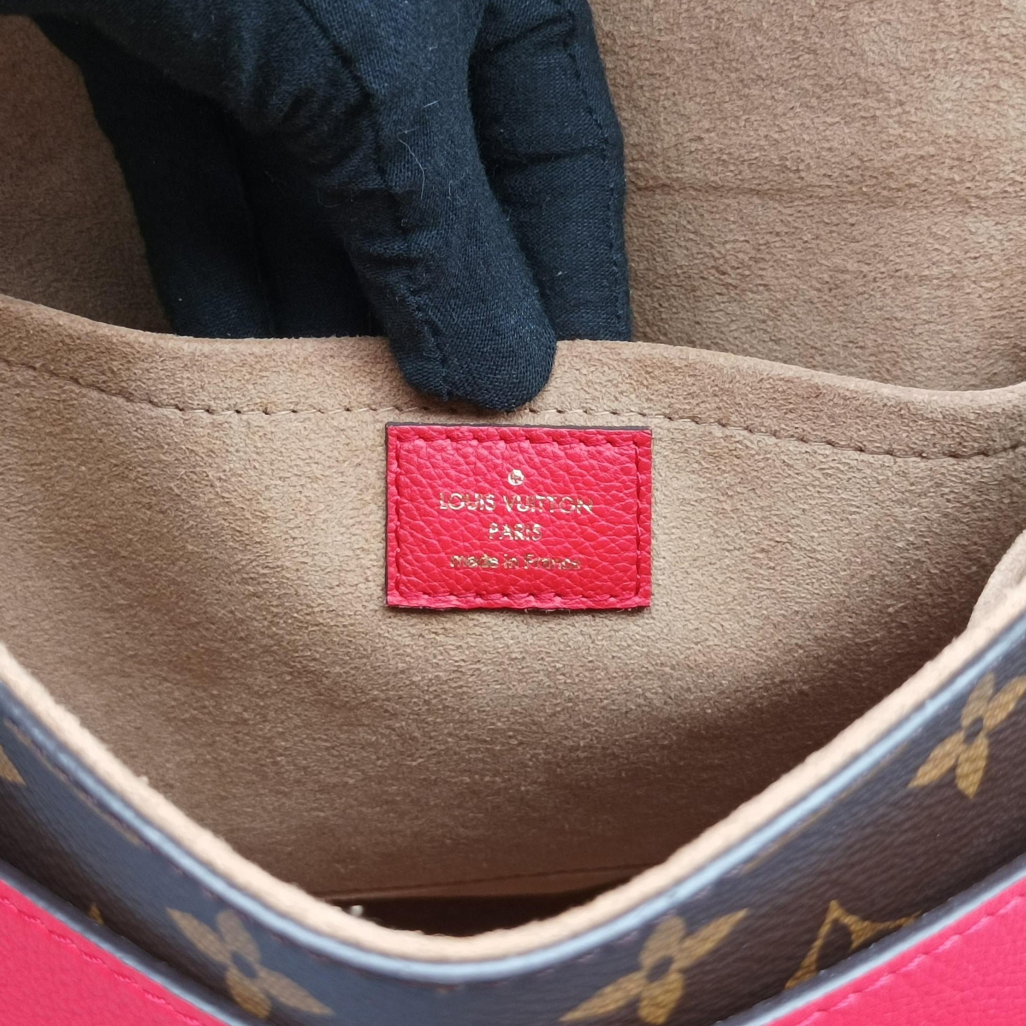 MARIGNAN Brown × Coquelicot Monogram Canvas×calf leather M44286 FL0138 IC Chipマリニャン モノグラム/ブラウン×コクリコ モノグラムキャンバス×カーフレザー M44286 FL0138 ICチップ
