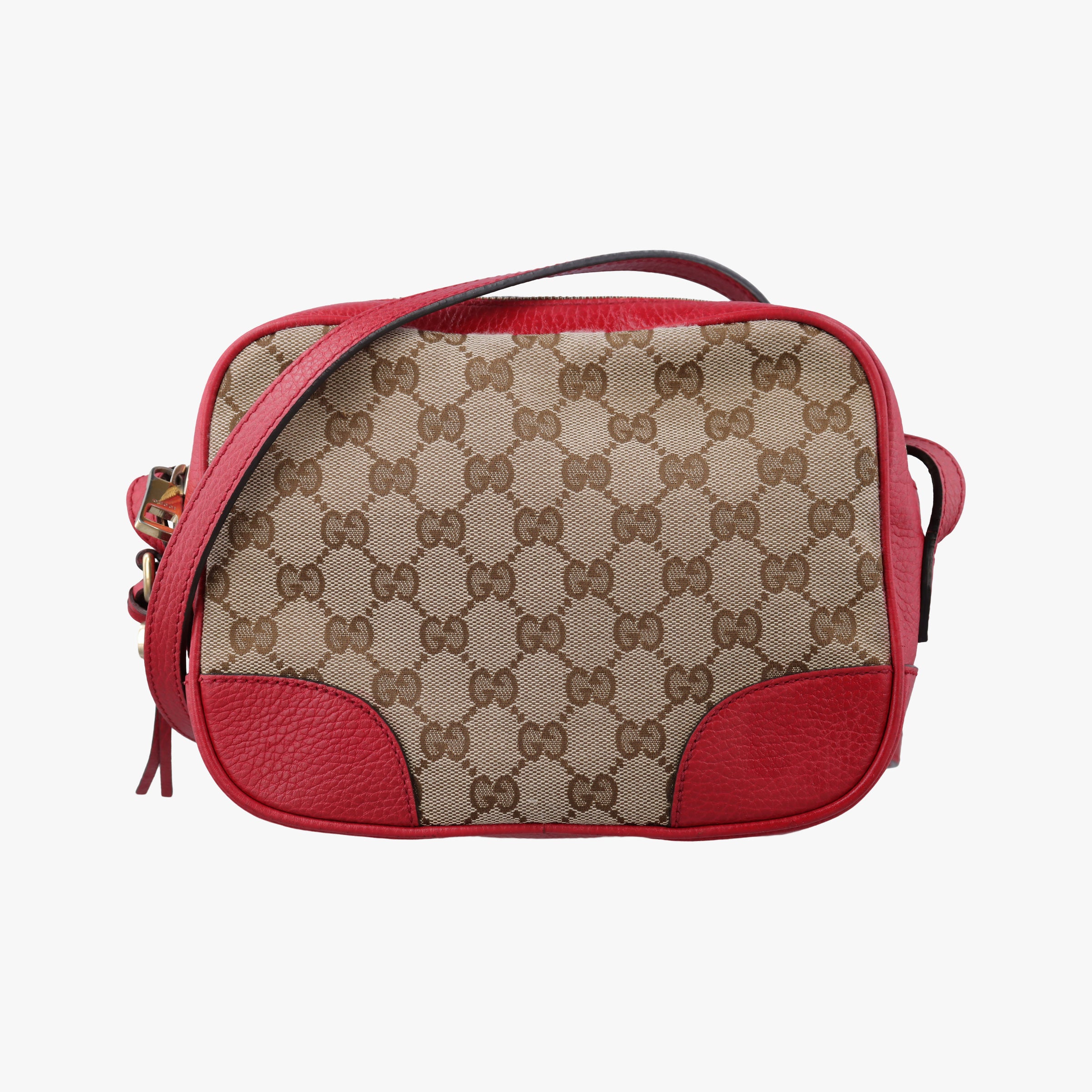 Bree Microguccissima Beige x red Canvas×Leather 449413 I023427209ブリー マイクログッチシマ ベージュ×レッド キャンバス×レザー 449413 I023427209