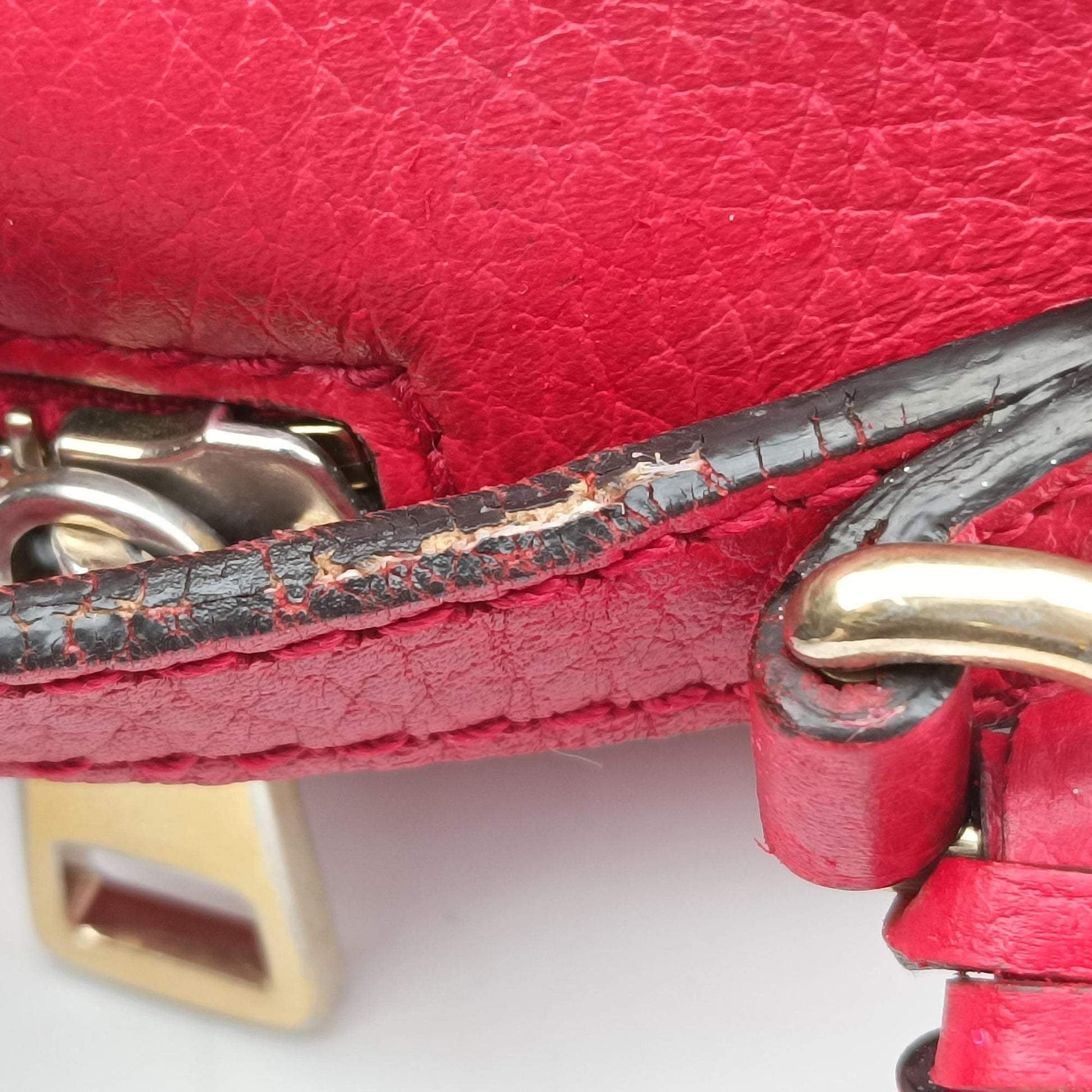 Bree Microguccissima Beige x red Canvas×Leather 449413 I023427209ブリー マイクログッチシマ ベージュ×レッド キャンバス×レザー 449413 I023427209