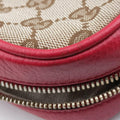 Bree Microguccissima Beige x red Canvas×Leather 449413 I023427209ブリー マイクログッチシマ ベージュ×レッド キャンバス×レザー 449413 I023427209