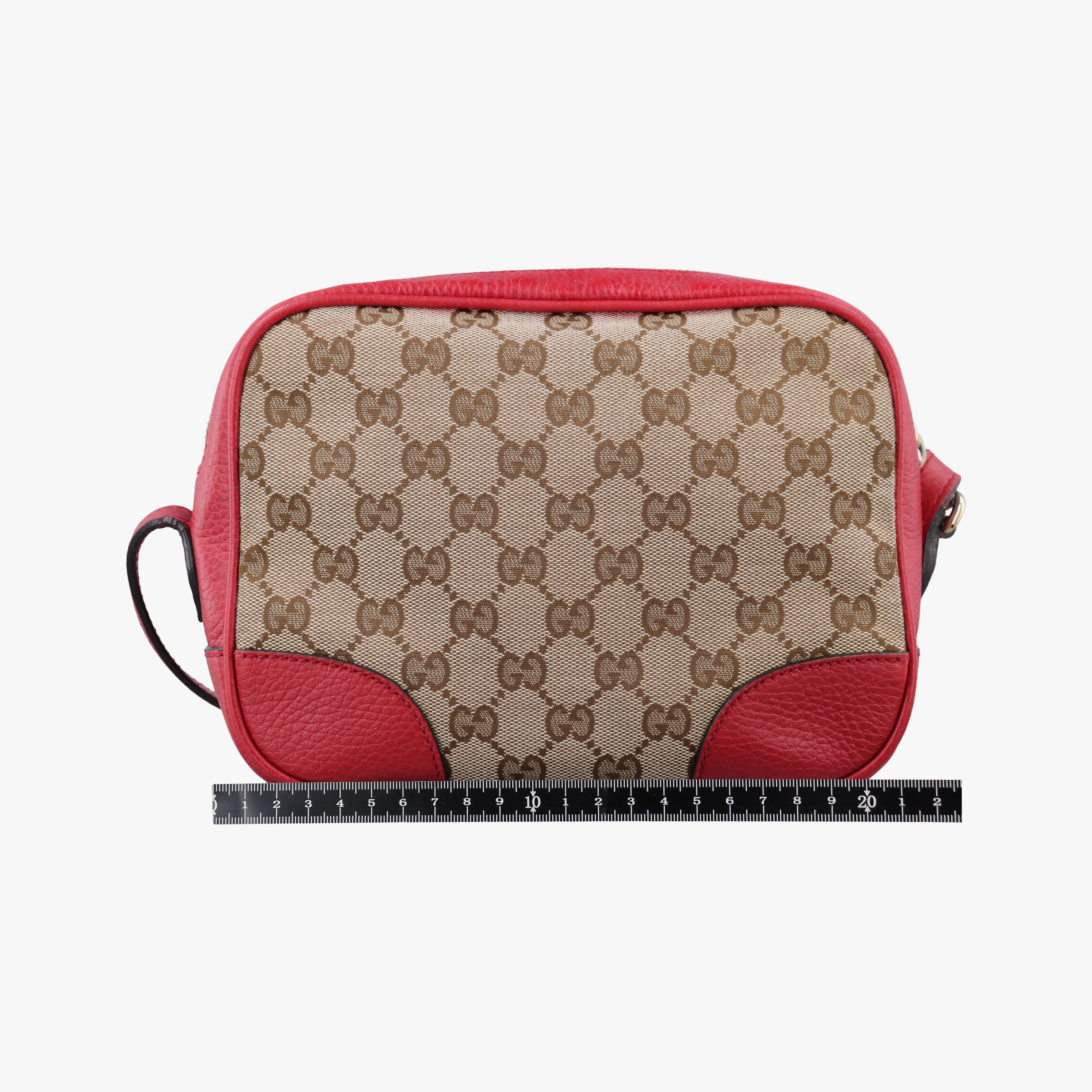Bree Microguccissima Beige x red Canvas×Leather 449413 I023427209ブリー マイクログッチシマ ベージュ×レッド キャンバス×レザー 449413 I023427209