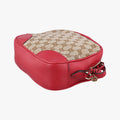 Bree Microguccissima Beige x red Canvas×Leather 449413 I023427209ブリー マイクログッチシマ ベージュ×レッド キャンバス×レザー 449413 I023427209