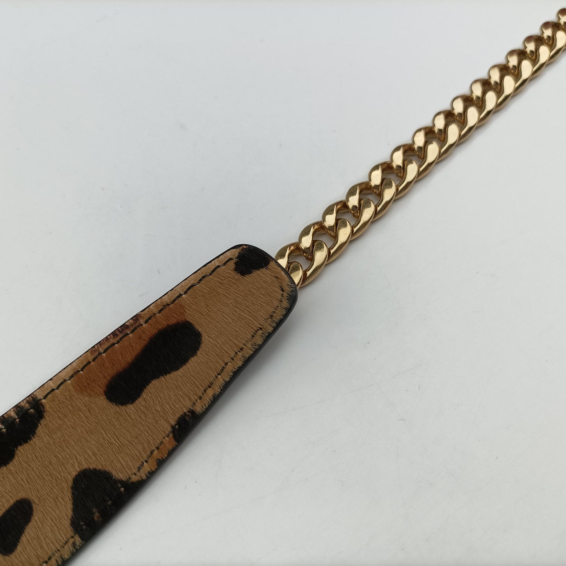 Secondhand Miu Miu Leopard print Multicolour ponyhair×leather  shoulderbag | stylenewstar