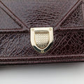 Pre-owned Christian Dior Diorama Burgundy Leather  shoulderbag | stylenewstar