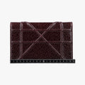 Pre-owned Christian Dior Diorama Burgundy Leather  shoulderbag | stylenewstar