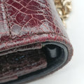 Pre-owned Christian Dior Diorama Burgundy Leather  shoulderbag | stylenewstar
