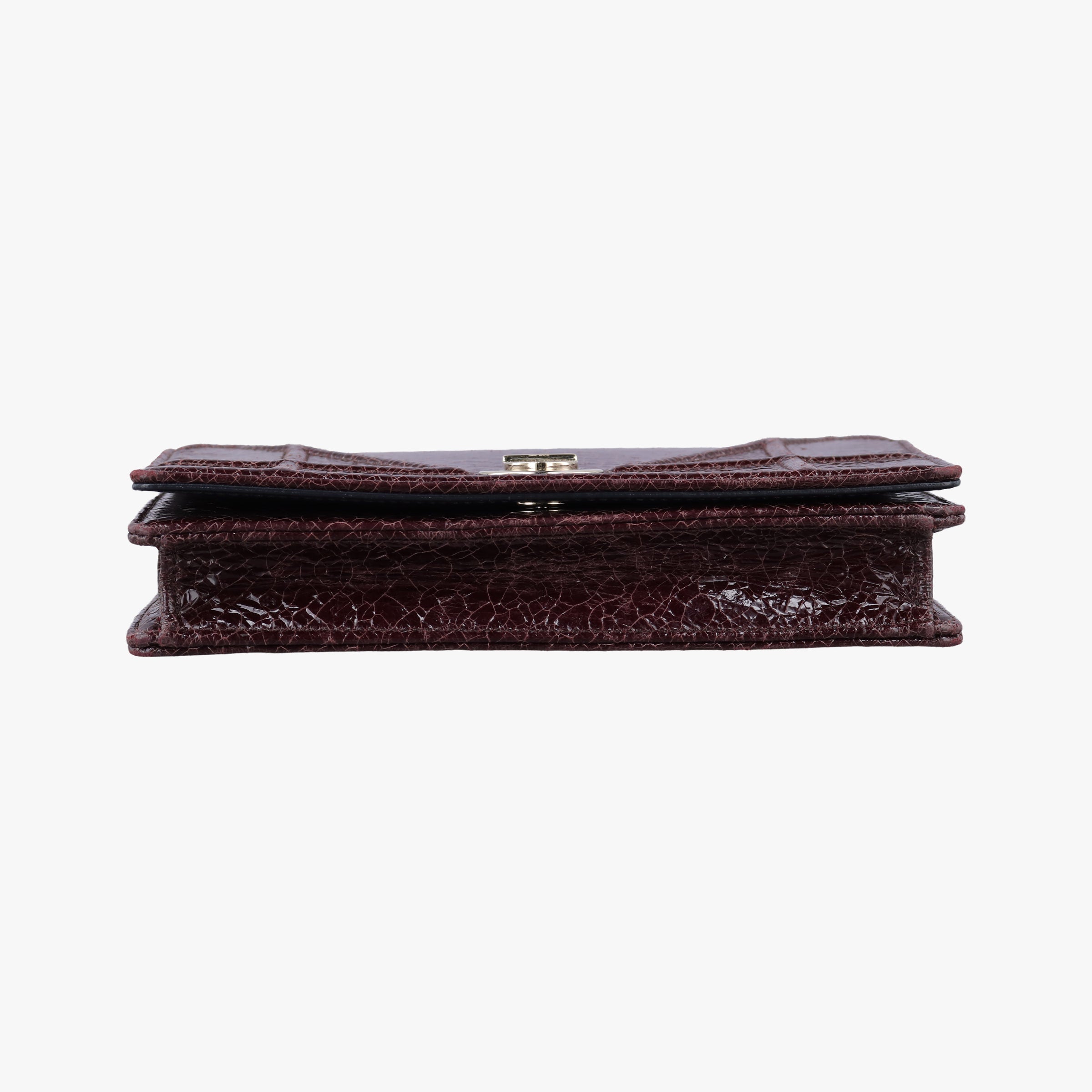 Pre-owned Christian Dior Diorama Burgundy Leather  shoulderbag | stylenewstar