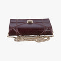 Pre-owned Christian Dior Diorama Burgundy Leather  shoulderbag | stylenewstar