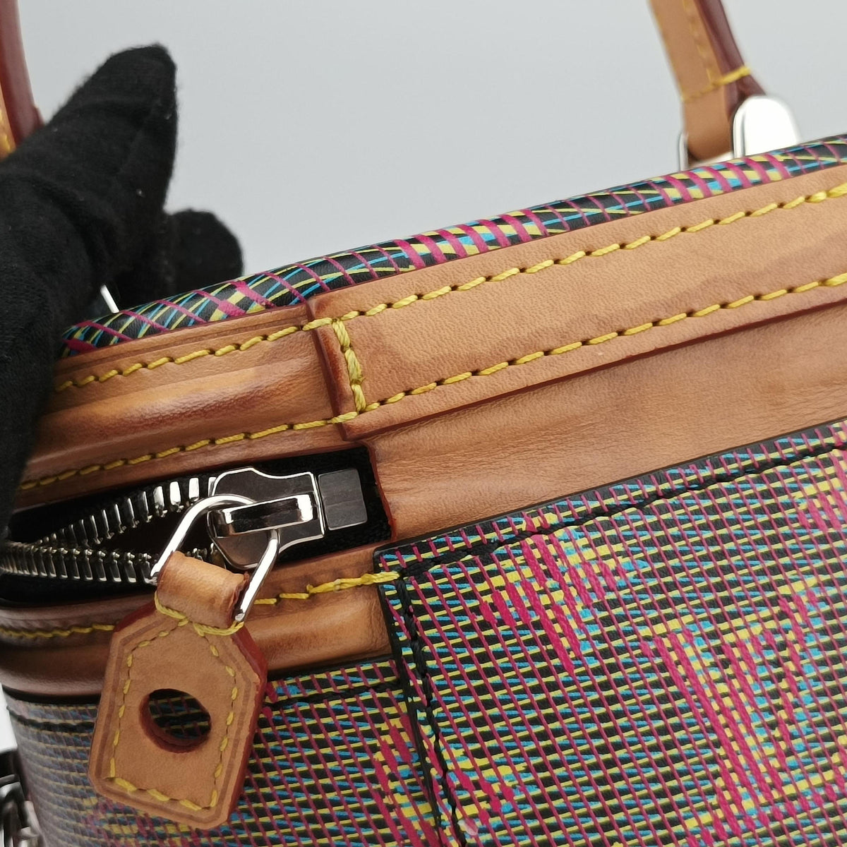 LV Pop Cannes Multicolour Monogram 3D PopCanvas × Vachetta Leather M55457 FL2129 IC ChipLVポップ カンヌ　 マルチカラー モノグラム 3D ポップ キャンバス × ヌメ革 M55457 FL2129 ICチップ
