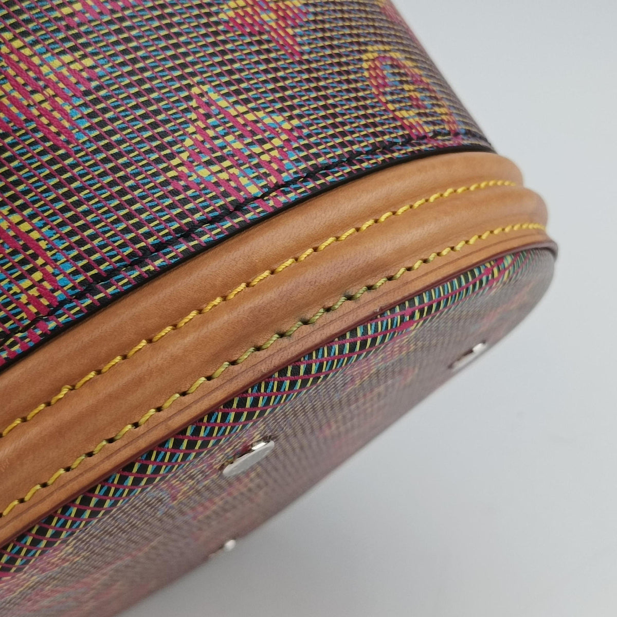 LV Pop Cannes Multicolour Monogram 3D PopCanvas × Vachetta Leather M55457 FL2129 IC ChipLVポップ カンヌ　 マルチカラー モノグラム 3D ポップ キャンバス × ヌメ革 M55457 FL2129 ICチップ