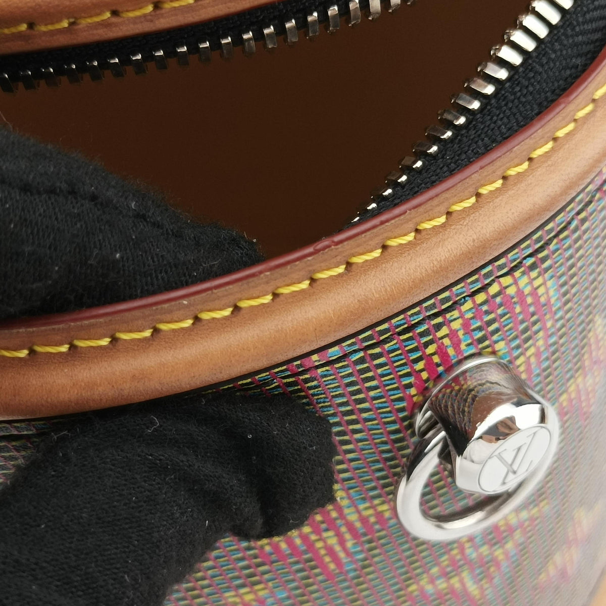 LV Pop Cannes Multicolour Monogram 3D PopCanvas × Vachetta Leather M55457 FL2129 IC ChipLVポップ カンヌ　 マルチカラー モノグラム 3D ポップ キャンバス × ヌメ革 M55457 FL2129 ICチップ