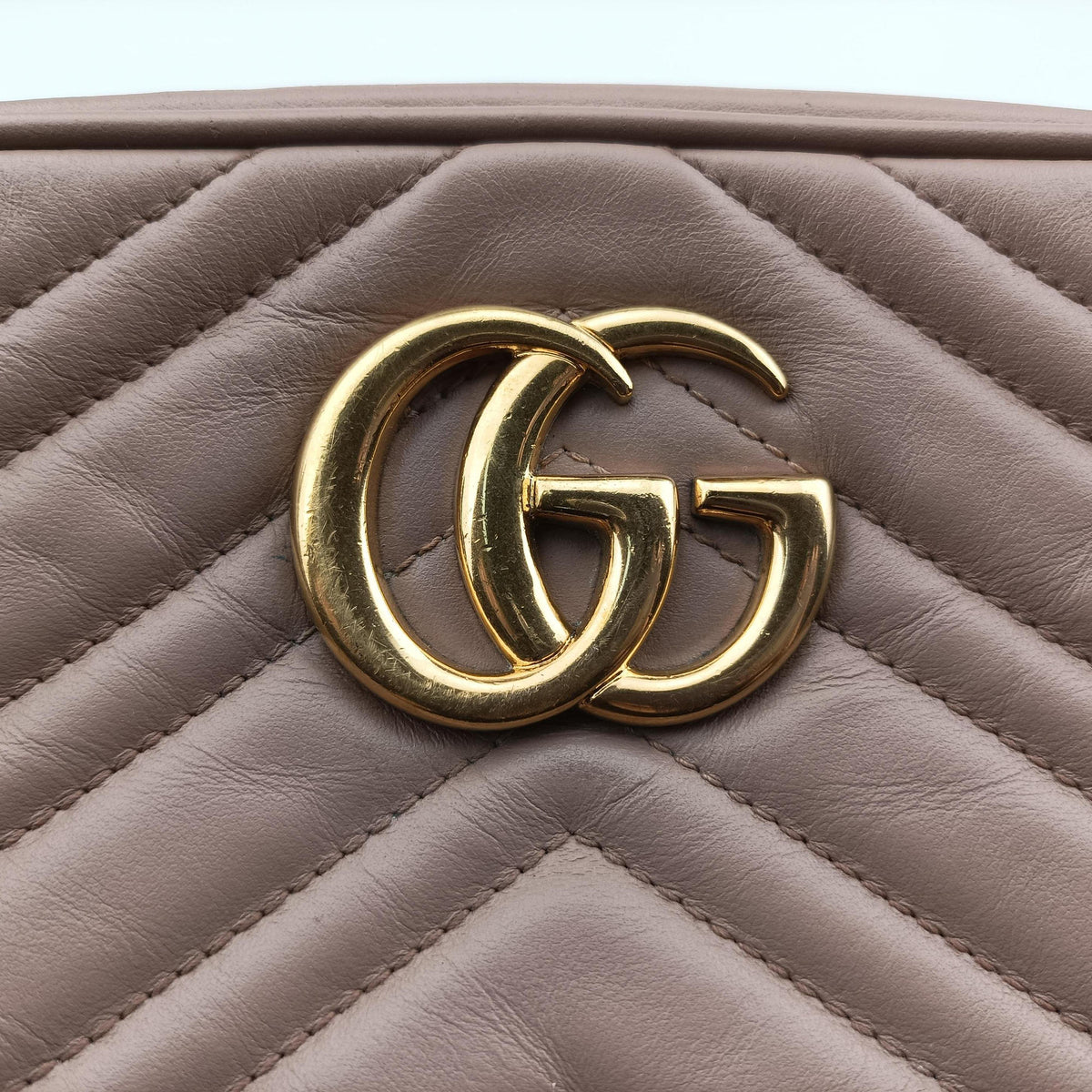 GG Marmont Beige Leather 447632 G027022416GGマーモント ベージュ レザー 447632 G027022416