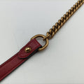 GG Marmont Black×Red Leather 550154 H029690636GGマーモント ブラック×レッド レザー 550154 H029690636