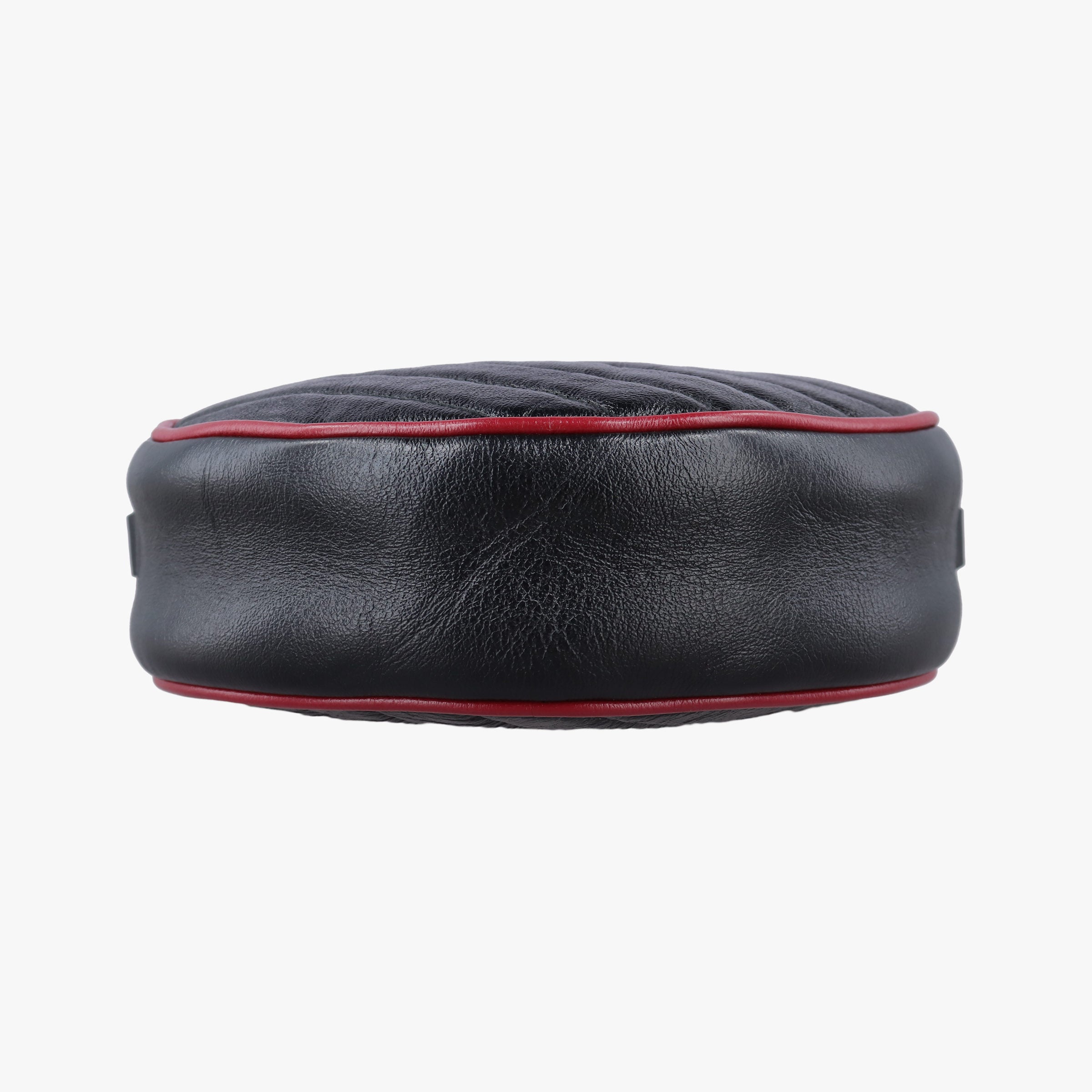 GG Marmont Black×Red Leather 550154 H029690636GGマーモント ブラック×レッド レザー 550154 H029690636