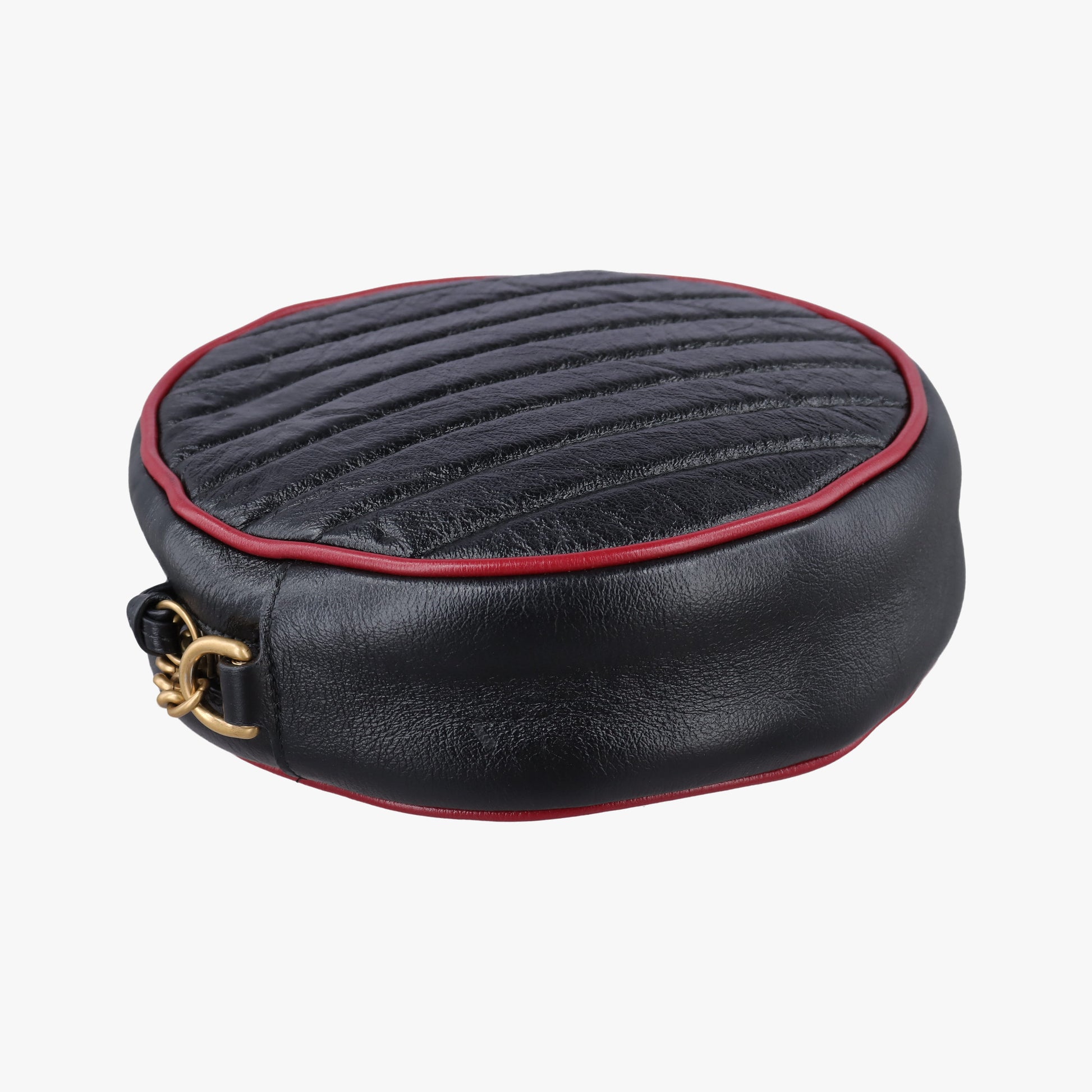GG Marmont Black×Red Leather 550154 H029690636GGマーモント ブラック×レッド レザー 550154 H029690636
