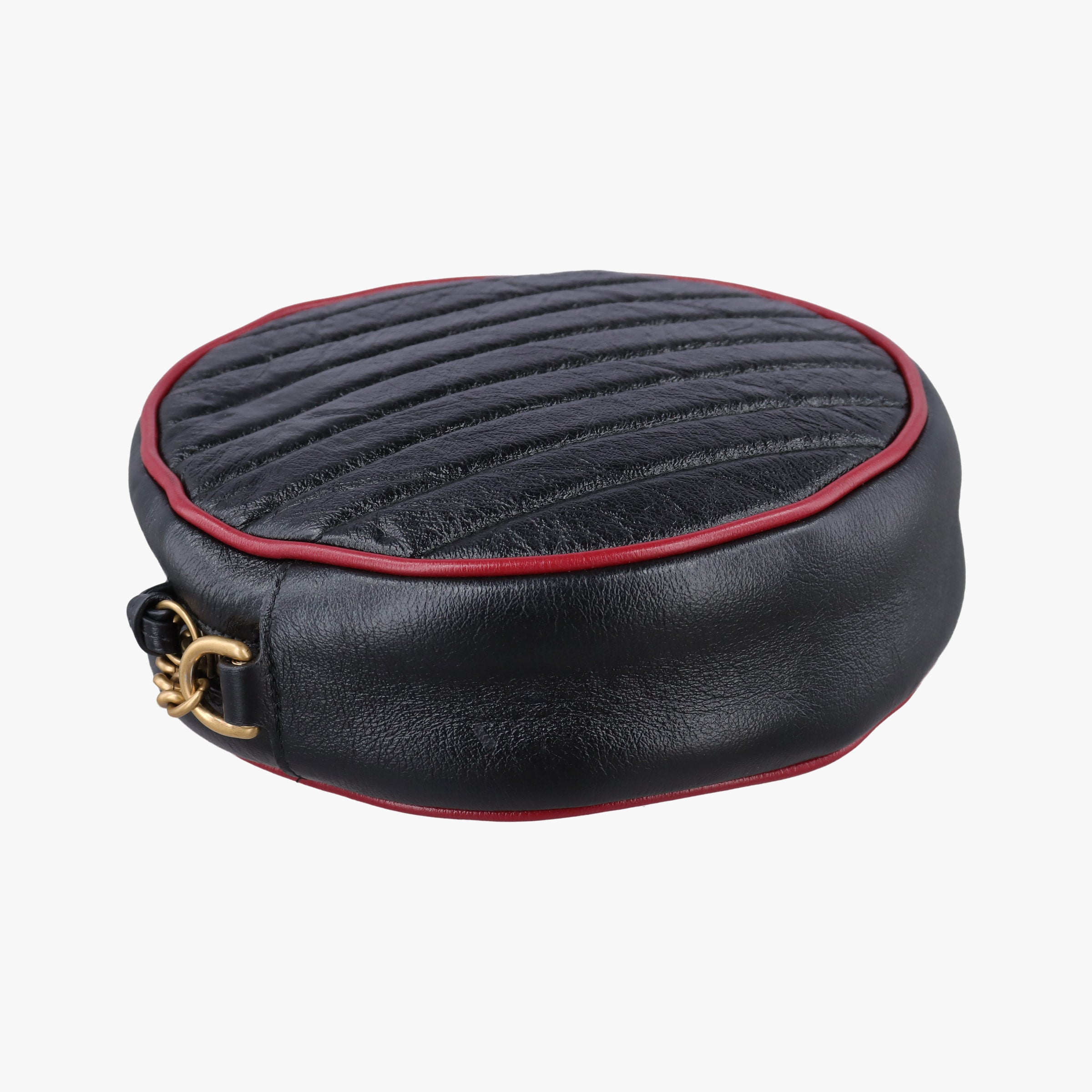 GG Marmont Black×Red Leather 550154 H029690636GGマーモント ブラック×レッド レザー 550154 H029690636