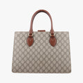 GG SUPREME beige×brown PVC coated canvas×Leather 409531 C019526158GGスプリーム ベージュ×ブラウン PVCコーティングキャンバス×レザー 409531 C019526158