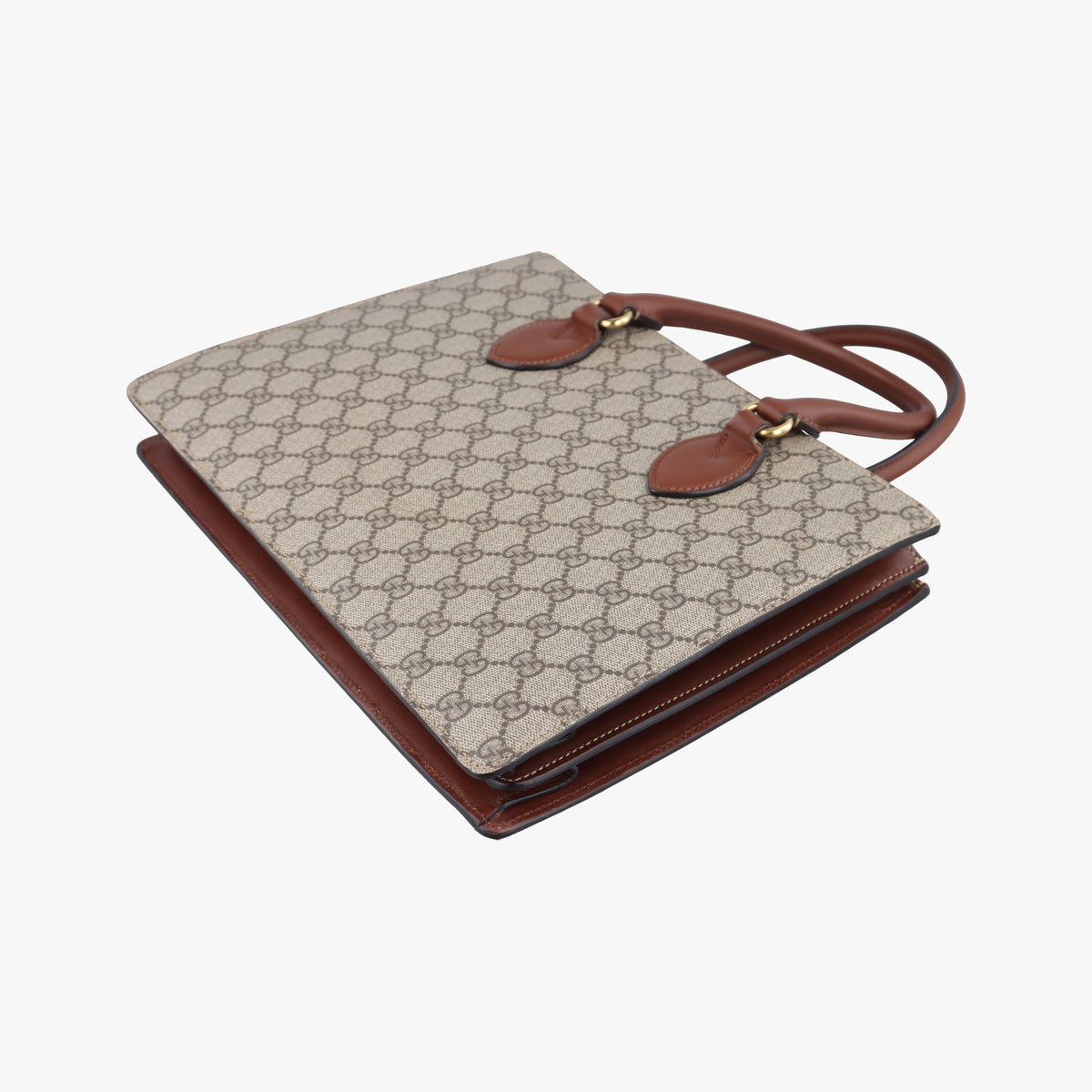 GG SUPREME beige×brown PVC coated canvas×Leather 409531 C019526158GGスプリーム ベージュ×ブラウン PVCコーティングキャンバス×レザー 409531 C019526158