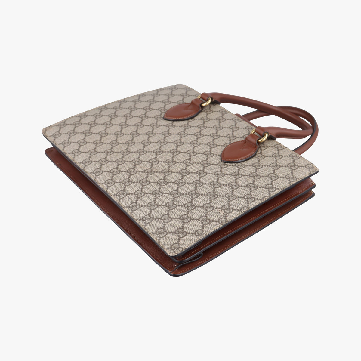 GG SUPREME beige×brown PVC coated canvas×Leather 409531 C019526158GGスプリーム ベージュ×ブラウン PVCコーティングキャンバス×レザー 409531 C019526158