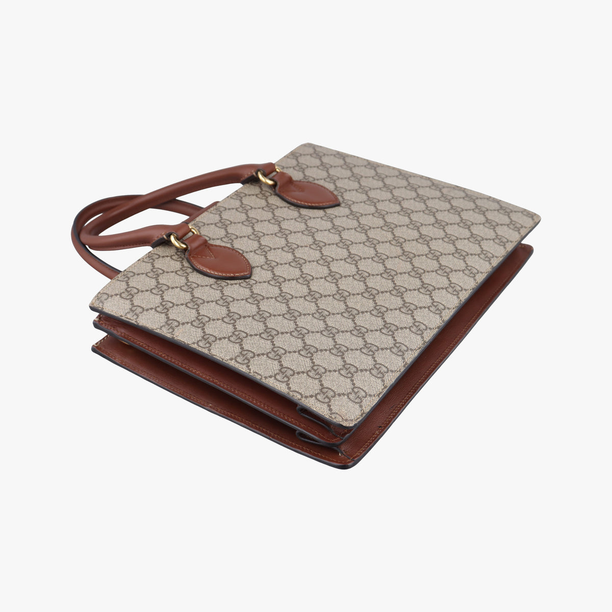 GG SUPREME beige×brown PVC coated canvas×Leather 409531 C019526158GGスプリーム ベージュ×ブラウン PVCコーティングキャンバス×レザー 409531 C019526158