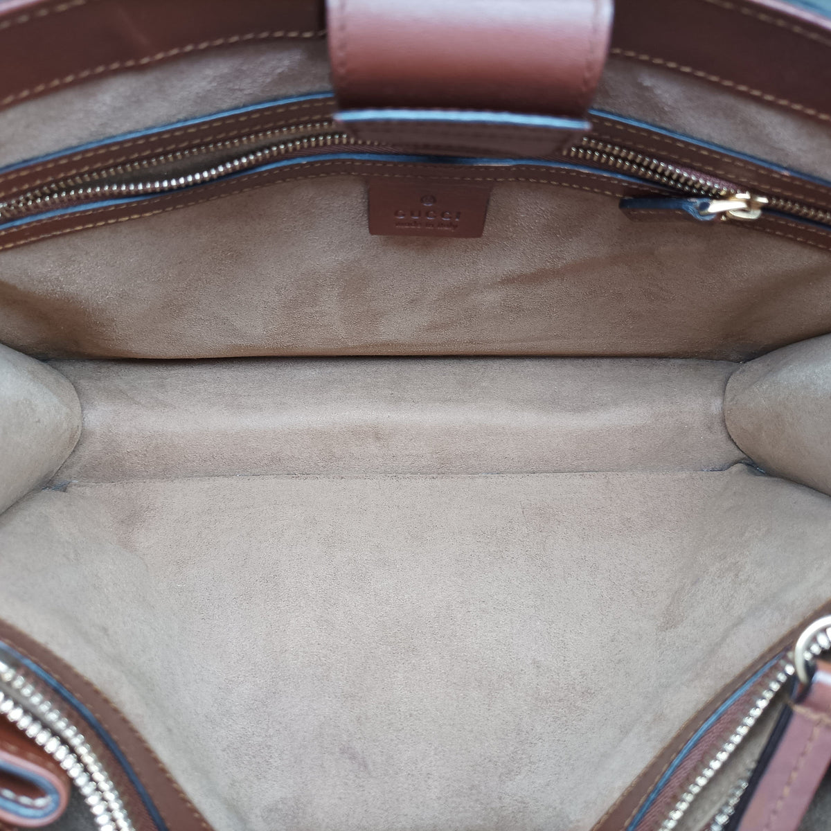 GG SUPREME beige×brown PVC coated canvas×Leather 409531 C019526158GGスプリーム ベージュ×ブラウン PVCコーティングキャンバス×レザー 409531 C019526158