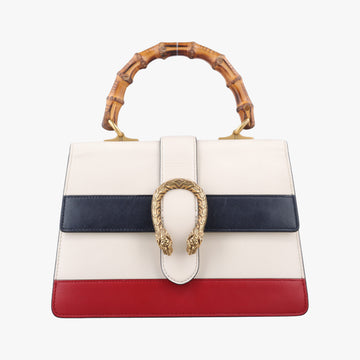 Dionysus Bamboo White×navy×red Leather 448075 D022664732ディオニュソス バンブー ホワイト×ネイビー×レッド レザー 448075 D022664732