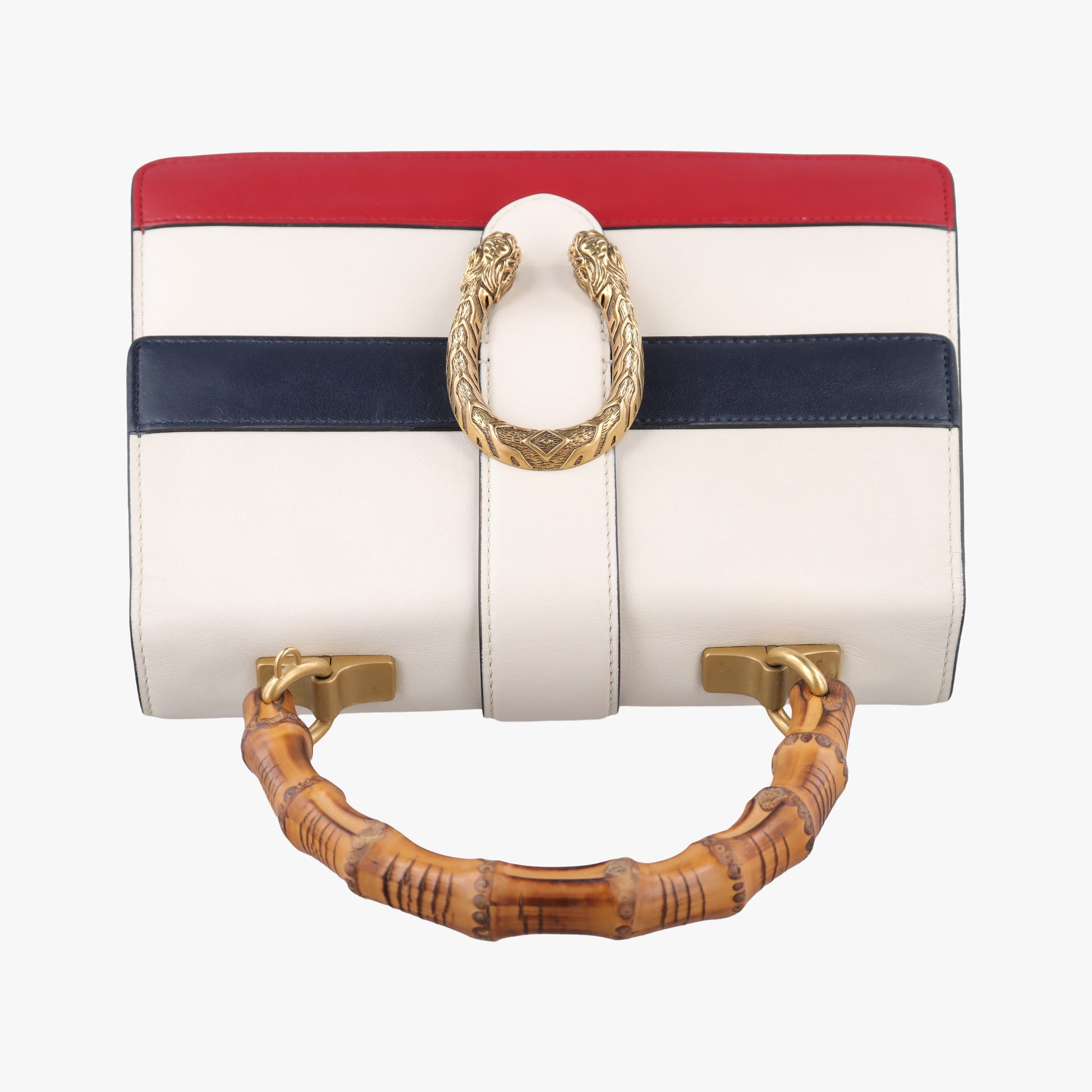 Dionysus Bamboo White×navy×red Leather 448075 D022664732ディオニュソス バンブー ホワイト×ネイビー×レッド レザー 448075 D022664732