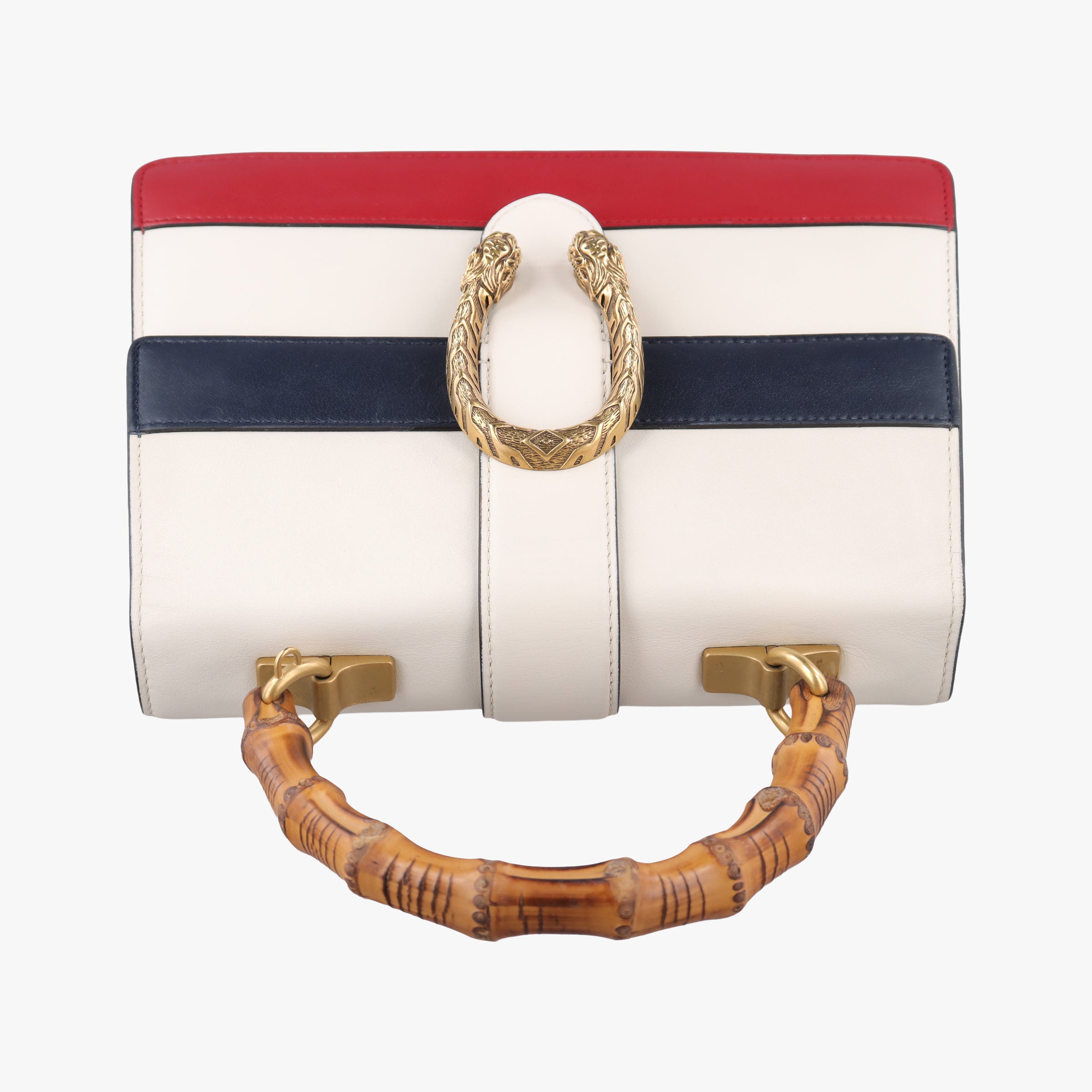 Dionysus Bamboo White×navy×red Leather 448075 D022664732ディオニュソス バンブー ホワイト×ネイビー×レッド レザー 448075 D022664732