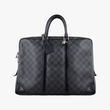Porte Documents Voyage Noir Damier Graphite N41125 TR0133ポルト ドキュマン ヴォワヤージュ ノワール ダミエグラフィット N41125 TR0133