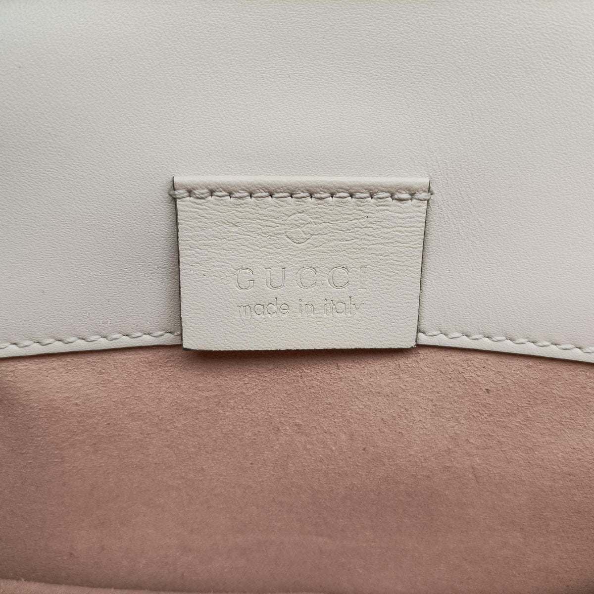 Pre-owned Gucci Sylvie Ivory×Navy×Red Leather 494646 shoulderbag | stylenewstar