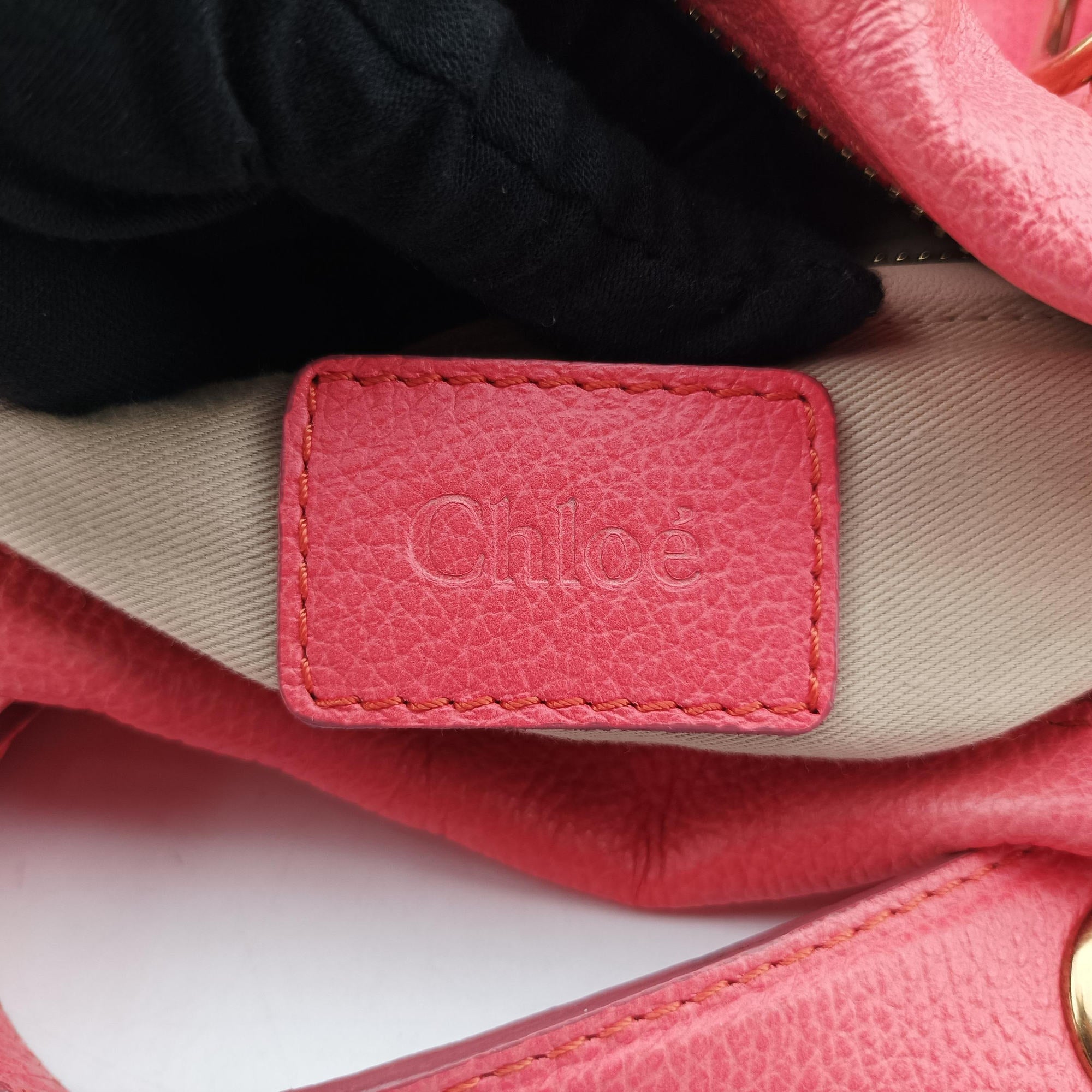 Pre-owned Chloe Paraty Pink Leather  shoulderbag | stylenewstar