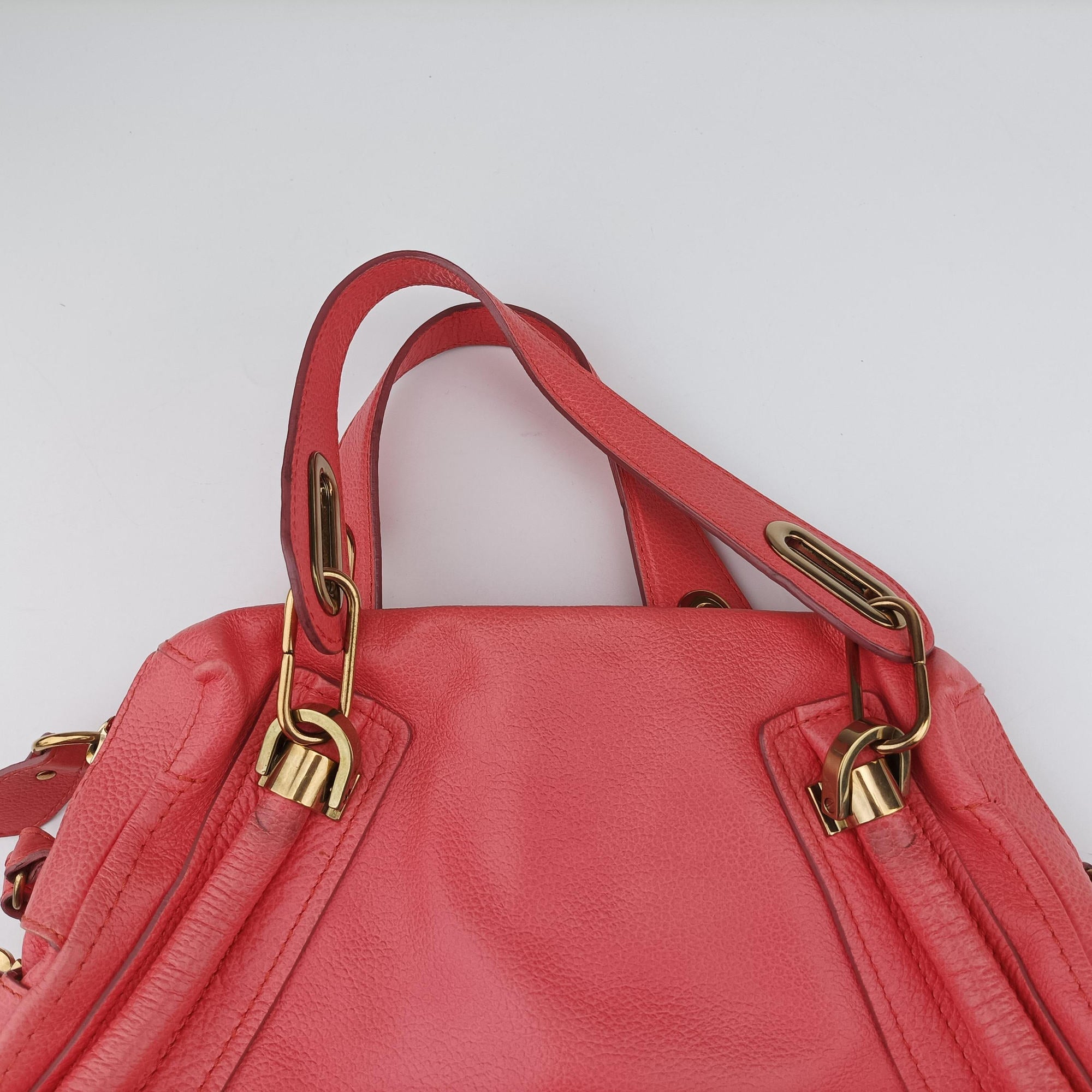 Pre-owned Chloe Paraty Pink Leather  shoulderbag | stylenewstar