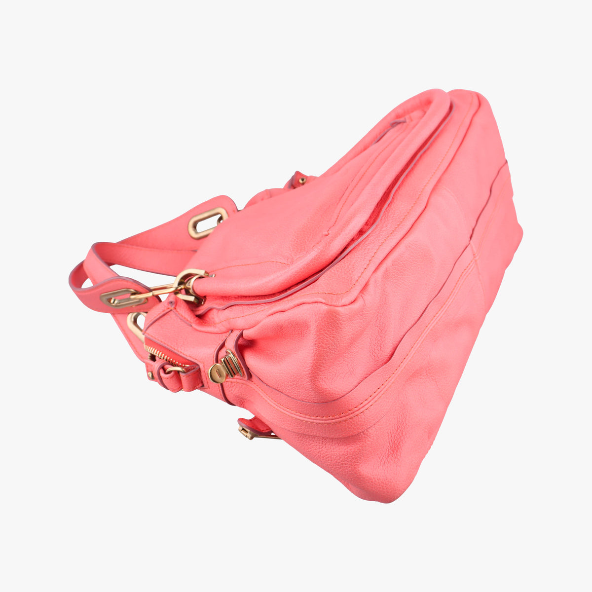 Pre-owned Chloe Paraty Pink Leather  shoulderbag | stylenewstar